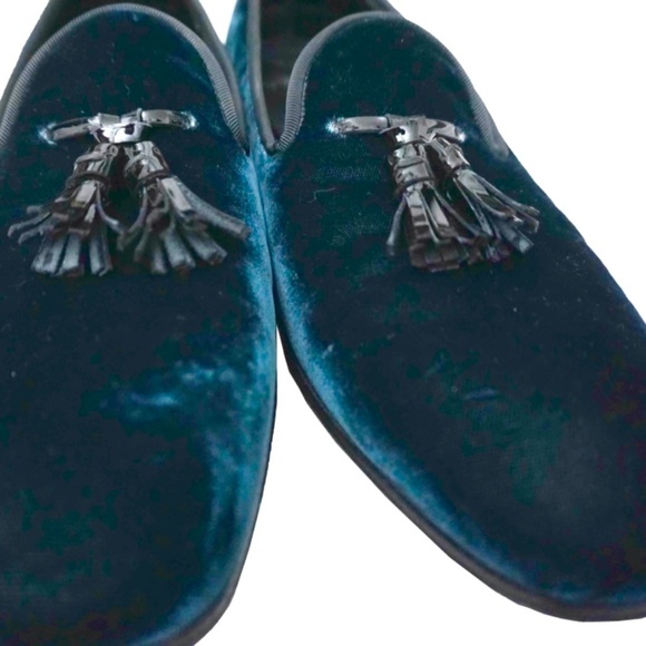 Bally Velvet Velour Leather Tassel Loafers main image 6